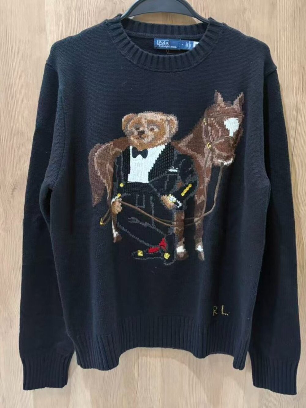 Polo Ralph Lauren Bear Horse Graphic Knit Sweater